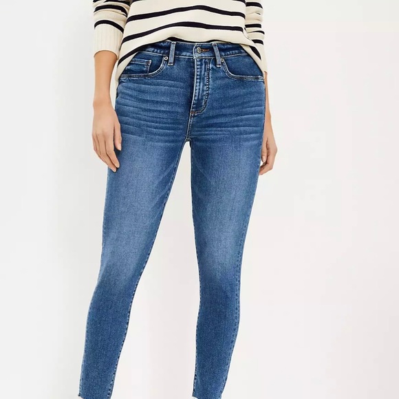 LOFT Denim - LOFT OUTLET Curvy Skinny Mid Rise Jean